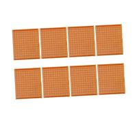 HEALSOPTHY Carte De Circuit Imprimé à Souder Bakélite 15x18 Cm 8 Pièces pour Projets Électroniques Et Expériences Bricolage Électronique Grand Public Couleur Brun