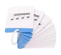 HEALSOPTHY Cartes Mémoire pour Théorie Musicale en Papier, Outil d'apprentissage du Rythme Résistant Manipulation Fréquente, pour Cours de Musique et Étude à Domicile