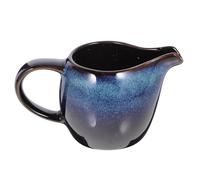 HEALSOPTHY Ceramic Creamer Pitcher avec Bec Verseur et Poignée Modèle Linoir Bleu pour Café Thé et Sauce Utilisation Maison ou Professionnelle