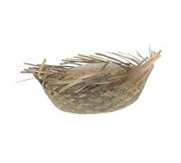 HEALSOPTHY Chapeau De Plage Paille pour Hommes Et Femmes Design Hawaïen pour Fête Plage Casquette Tissée Légère Et Protectrice