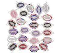 HEALSOPTHY Charms Breloques Alliage pour Bracelets et Colliers Diy, Coffret 24 Pièces Multicolores, Accessoires Artisanat Bijoux, Création Personnalisée, Présent Hobby Plusieurs styles