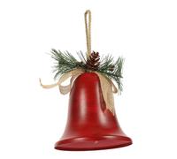HEALSOPTHY Cloche de Noël Rouge Modèle Ornement Suspendu Chic pour Sapin Décoration Festive Polyvalente pour Maison et Commerce