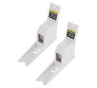 HEALSOPTHY Compteur de Croissance des Garçon et Filles Blanc Rétractable en Abs et Fer, Règle de Mesure Hauteur Précise, pour Petits Appartements et Chambres Compactes, Lot de 2