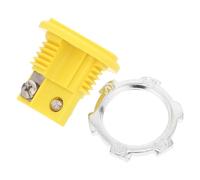 HEALSOPTHY Connecteur Thermocouple Type K Mini Panel Mount Haute Température C pour Capteur Électronique avec Prise Femelle et Fiche Mâle Jaune
