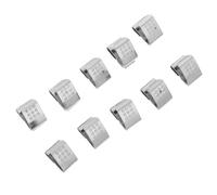 HEALSOPTHY Contacteur à Ressort de Batterie AA Solution de Remplacement 10 Pièces en Acier à Haute Conductivité Revêtement Anti-Usure Argenté pour Compartiment Pile et Porte-Pile Lampe