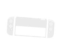 HEALSOPTHY Coque de Protection Transparente pour Switch Oled Complet Tpu pour Manettes Gauche et Droite avec Coque PC Facile à Installer Compatible Console de Jeu