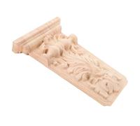 HEALSOPTHY Corbeau Massif Sculpté Style Européen Support Décoratif pour Portes et Meubles Applique Corbeaux Naturel pour Rénovation Intérieure et Décoration