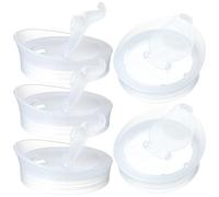 HEALSOPTHY Couvercle étanche pour carafe à eau, Couvercle de pichet à eau en plastique blanc, Lot de 5 pièces, bouchon à vis, pour carafes d'eau, restaurants et usage Réutilisable