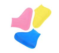 HEALSOPTHY Couvre-Chaussures en Latex Protecteur Cheville Couvre-Bottes de Pluie pour Chaussures de Pluie imperméables Couvoirs à jetables Pied Rose