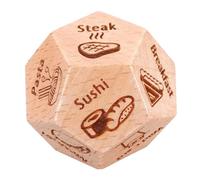 HEALSOPTHY Dés de Décision Alimentaire Multi-Faces Compact Accessoire de Fête pour Choix Repas Jeu Ludique pour Décider Menu et Explorer Nouvelles Saveurs