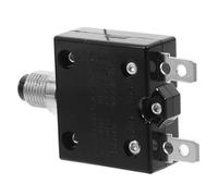 HEALSOPTHY Disjoncteur à Réarmement Manuel 15A Bouton-Poussoir Protection Thermique Surcharge 125-250 V Ac 50 V Dc Disjoncteur pour Automobile Bateau et Camping-Car Interrupteur de