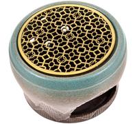 HEALSOPTHY Dispositif de Chauffage pour Théière en Céramique et Cuivre, Socle Rétro Simple Design, Chauffe-théière sans Bavure pour Usage Domestique
