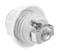 HEALSOPTHY Douille de Lampe E14 en Céramique Blanche, Compatible, Matériau Céramique et Aluminium, pour Réparation et Remplacement D'ampoule