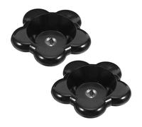 HEALSOPTHY Ensemble de 2 Poignées de Vanne en Bakélite Noire, Volant Carré Ergonomique Offrant une Prise Confortable et Performance Fiable pour Usage Extérieur Industriel