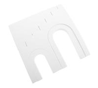 HEALSOPTHY Ensemble de 4 Accessoires Photo Cubiques Blancs Légers pour Maquillage et Bijoux Décoratifs et Transportables pour Séances Photo Cosmétiques et Food Styling