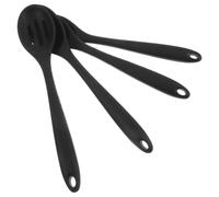 HEALSOPTHY Ensemble de 4 Cuillères en Silicone Résistantes la Chaleur Manches Longs pour Cuisiner, Mélanger et Servir en Pâtisserie, Ustensiles Cuisine Modernes et Élégants