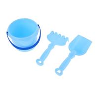 HEALSOPTHY Ensemble de Jardinage Garçon et Filles 3 Pièces - Mini Pelle, Râteau et Seau Bleu - Outils de Jardin pour Garçon et Filles Adaptés au Jardinage, Bac à Sable et Activités