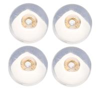 HEALSOPTHY Fermoirs de Boucle D'oreille Anti-allergique 4 Pièces à Verrouillage en Silicone et Or 18k Flexibles et Faciles à Enlever pour Fabrication de Boucles D'oreilles