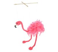 HEALSOPTHY Flamant Rose Marionnette à Fil Peluche Jouet Animalier pour Jeux de Rôle Accessoire de Spectacle Facile à Utiliser Adapté pour Garçon et Filles et Décoration de Fête