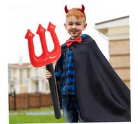 HEALSOPTHY Fourche Gonflable Rouge pour Costume de Diable Halloween Accessoire et Portable Décoratif pour Fête et Cosplay
