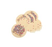 HEALSOPTHY Gourde Feng Shui en Laiton 4 Pcs, Cartes Chinoises Double Face Amulettes de Bénédiction, Ornements pour Attirer Richesse et Protection, Décoration Traditionnelle pour