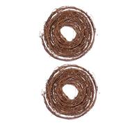 HEALSOPTHY Guirlande de Rotin Naturel 4,6 M Lot de 2 Vignes de Brindilles Suspendues pour Décoration de Noël Bricolage Couronne DIY Ornement Sapin Noël Festive
