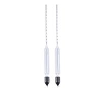 HEALSOPTHY Hydromètre en Verre 2 Pièces pour Aquarium, Densimètre Automatique de Température et Salinité, Testeur de Gravité Spécifique Eau Douce et Eau de Mer