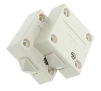 HEALSOPTHY Interrupteur de Porte Automatique pour Lampe D’armoire 2a 12v-250v 4 Vis, Lot de 2, Interrupteur à Pression Blanc pour Éclairage de Placard et Meuble, Commande Électrique sans Fil