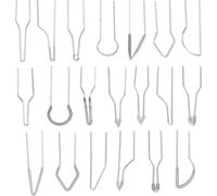 HEALSOPTHY Kit de 20 Pointes de Pyrogravure Métal Haute Impédance pour Pyrograveur Bois, Embouts Résistants pour Brûleur à Fil, Outil Précision Bricolage et Décoration Bois Artisanat
