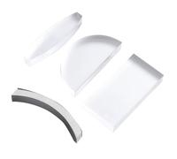 HEALSOPTHY Kit de 4 Lentilles Optiques en Verre pour Expérimentation Physique, Utilisation Scolaire et Apprentissage Optique