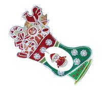 HEALSOPTHY Kit de Création de Peinture Diamant Noël 3D Décoration Lumineuse DIY en Strass Tableau Diamant Complet Forme Bonhomme de Neige Loisirs Créatifs pour Atelier et Décoration