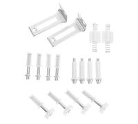 HEALSOPTHY Kit de Réparation Charnière Pivot pour Porte Pliante Double Guide Coulissant pour Portes Pliantes et Coulissantes et Élégant Compatible Placards et Armoires