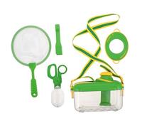 HEALSOPTHY Kit Exploration Insectes Garçon Fille avec Loupe Pinces et Filet Boîte Ventilée Légère Portable pour Observation Plein Air et Aventures Nature