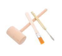 HEALSOPTHY Kit Fouille Garçon Fille avec Marteau Bois Moyen Burin Métallique et Brosse pour Creuser Dinosaures et Gemmes Jeu Éducatif Archéologie Stem pour Garçons et Filles