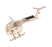HEALSOPTHY Kit Modèle Avion Solaire Bois DIY pour Garçon Fille Éducatif Facile Hélicoptère Solaire et Stable pour Activités Scientifiques Plein Air