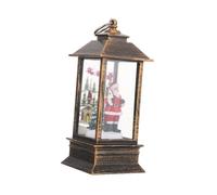 HEALSOPTHY Lanterne De Noël à Piles Père Noël Décorative pour Intérieur Lumière LED Scintillante Petit Ornement De Bureau Festif sans Fil Et Sûre pour Garçon Fille