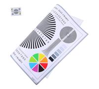HEALSOPTHY Lens Test Chart Camera Color Calibration Card CCTV Installation Alignment Tool for Precise Focus Adjustment and Durable Security Monitoring