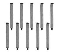 HEALSOPTHY Lot de 10 Caches Anti-Poussière Pci en Métal Noir Protections pour Boîtier PC Grilles Ventilées pour Amélioration Thermique et Gestion Efficace de la Poussière