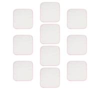 HEALSOPTHY Lot de 10 Mouchoirs en Coton Pur Double Épaisseur Bébé, Serviettes Absorbantes Rouges Petites, Lingettes Visage Douces pour -nés, Soins Quotidiens la Maison
