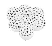 HEALSOPTHY Lot De 2 Ballons Décoratifs Pour Fêtes Animaux Anniversaire Patte Hélium Chiffres Fête Pour Chiens Émulsion