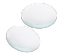 HEALSOPTHY Lot de 2 Lentilles Biconvexes en Verre Poli, Diamètre 30 Mm, Focale 50 Mm, Lentille Optique Double Convexe pour Expériences Scientifiques, Enseignement et Physique, Matériel