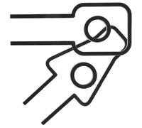 HEALSOPTHY Lot de 2 Plaques Signalétiques 3d Autocollantes pour Toilettes Hommes et Femmes en Acrylique Noir, Dimensions 16 Cm, Panneau Identification Sanitaire pour Restaurants,