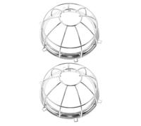 HEALSOPTHY Lot de 2 Protections pour Gicleurs D'incendie en Fer Argenté Installation Simple et Protection la Fumée pour Usage Domestique