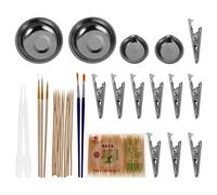 HEALSOPTHY Lot de 2 Set de Sets de Kits Peinture pour Modèles de Jouets Ensemble de Coloriage 9 Pièces Outils à Main pour Modélisme Amateur Kit de Pulvérisation et Mélange Accessoires