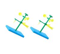 HEALSOPTHY Lot de 2 Sets de Modèles de Girouettes Pédagogiques en Plastique à Assembler Jouets Scientifiques DIY pour Garçon et Filles Kit D’Expérimentation Éducative pour Apprentissage et