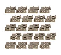 HEALSOPTHY Lot de 20 Charnières Pliables à Double Action pour Portes et Cloisons, Charnières Métalliques Vintage 54x47 Mm Couleur Vert Ancien, Kit Quincaillerie Décorative pour