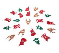 HEALSOPTHY Lot de 24 Autocollants en Feutre Chiffres pour Calendrier de L'avent Noël, Décorations Créatives et Sûres pour Fenêtre et Mur