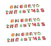 HEALSOPTHY Lot De 3 Drapeaux De Noël Décoratifs Bannières D 'Hiver Guirlandes Pour Sapin De Noël Bannières De Porte De Garage 'Hiver