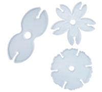 HEALSOPTHY Lot de 3 Moules en Silicone pour Porte-Verres de Vin, sous-Verres de Sakura, Réutilisables et Résistants la Déformation, pour DIY et Décoration