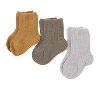 HEALSOPTHY Lot de 3 Paires de Chaussettes Bébé pour -nés Printemps et Automne Chaudes et Confortables -hautes en Coton Peigné pour Protéger la Peau Délicate